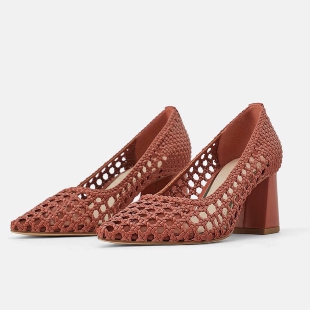 Zara Woven Heels